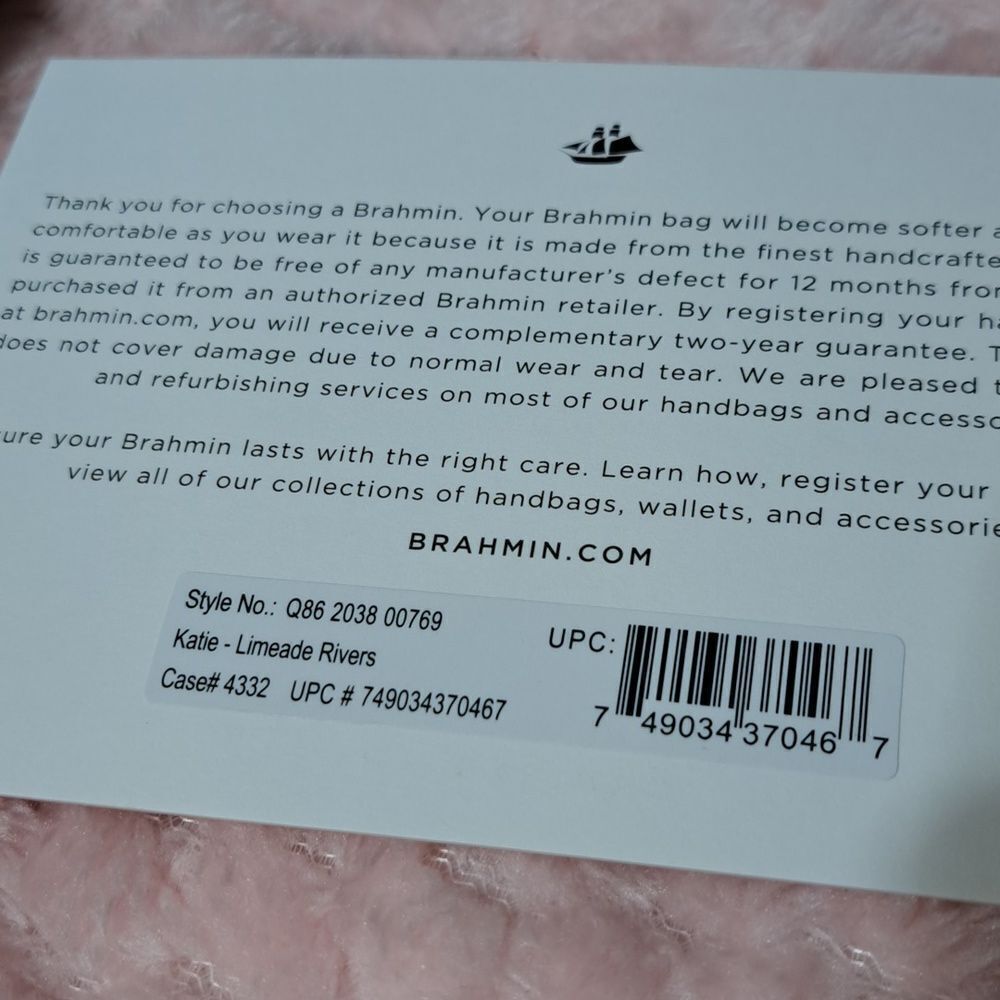 NWT Brahmin Katie Limeade Rivers Leather Bag - Picture 16 of 16